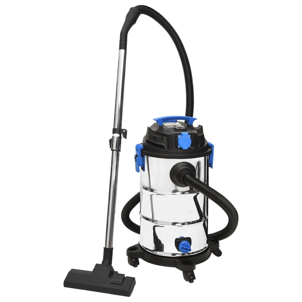Nat- en droogzuiger 1200 W 30 L zilverkleurig is nu te koop bij PeponiXL, paradijselijk wonen!
