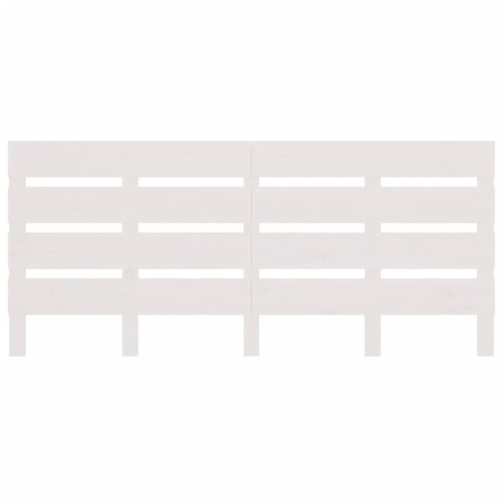 Hoofdbord 160x3x80 cm massief grenenhout wit is nu te koop bij PeponiXL, paradijselijk wonen!