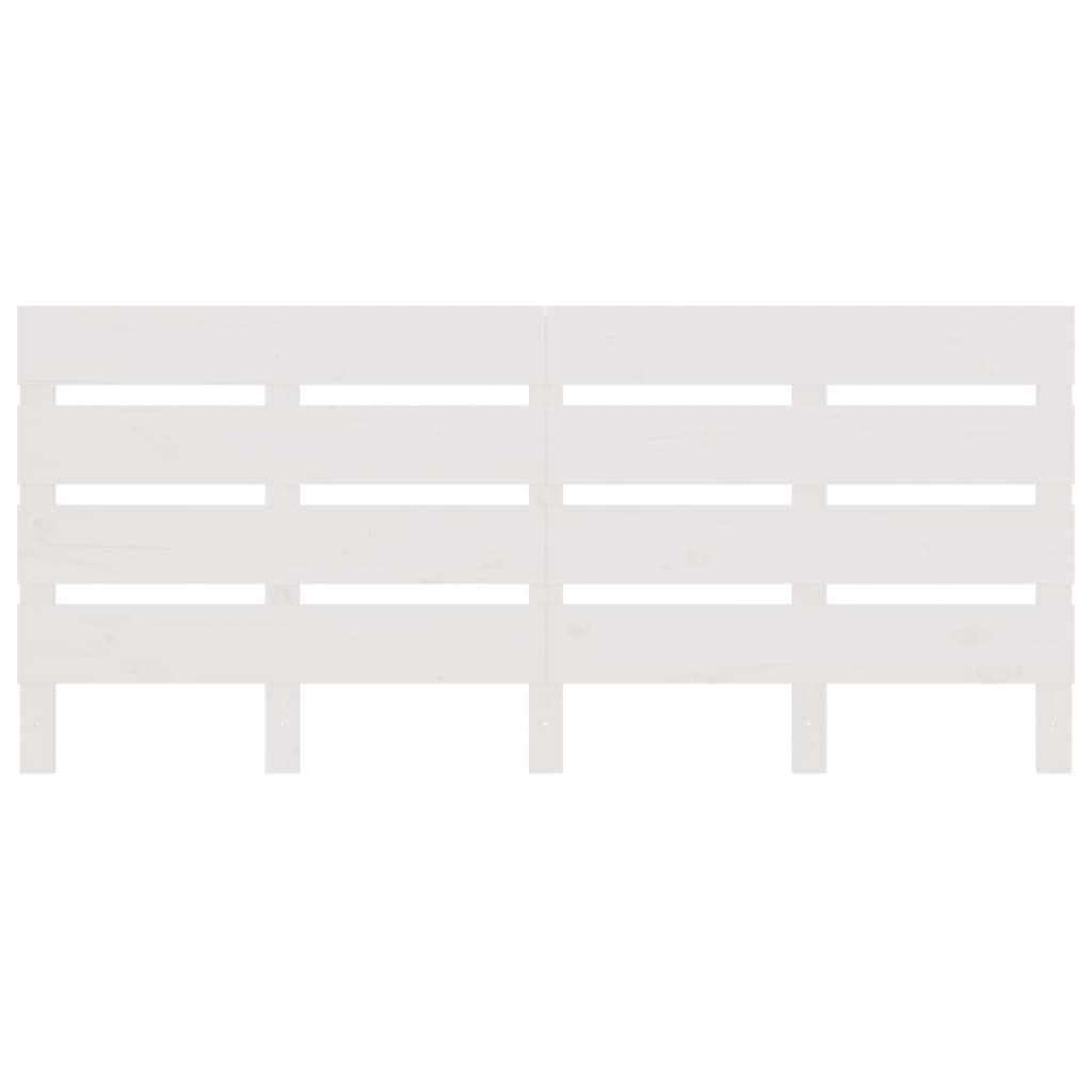 Hoofdbord 180x3x80 cm massief grenenhout wit is nu te koop bij PeponiXL, paradijselijk wonen!