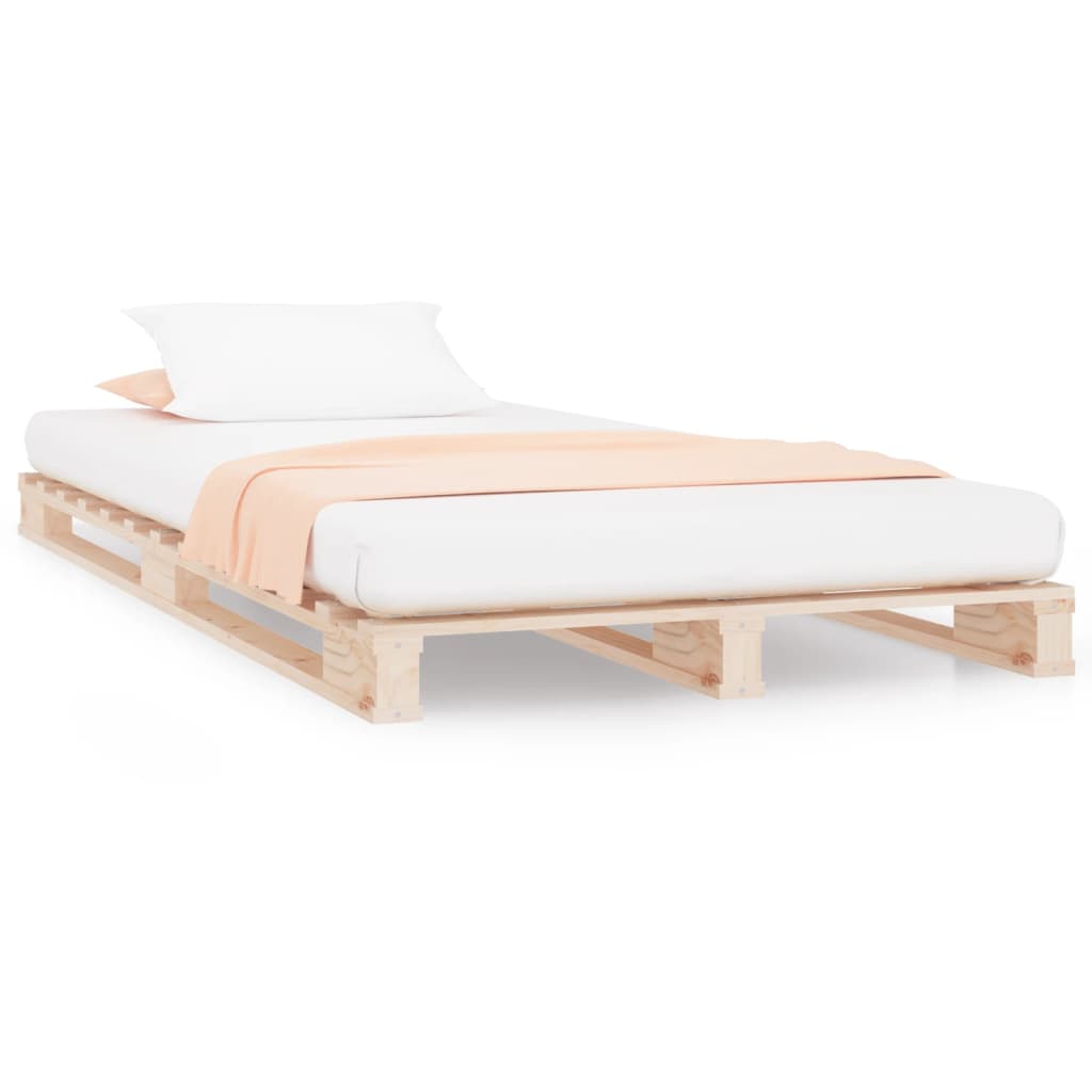 Palletbed massief grenenhout 100x200 cm is nu te koop bij PeponiXL, paradijselijk wonen!