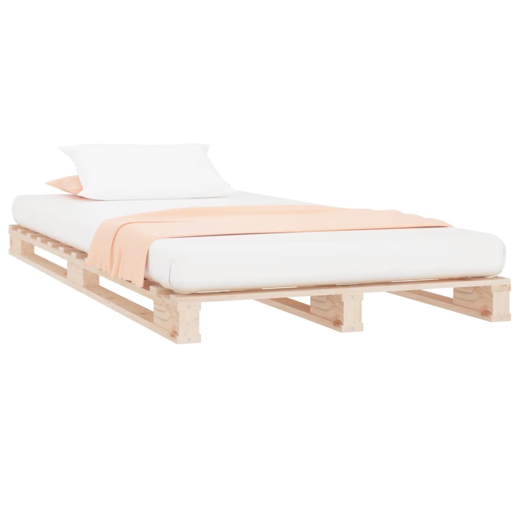 Palletbed massief grenenhout 100x200 cm is nu te koop bij PeponiXL, paradijselijk wonen!
