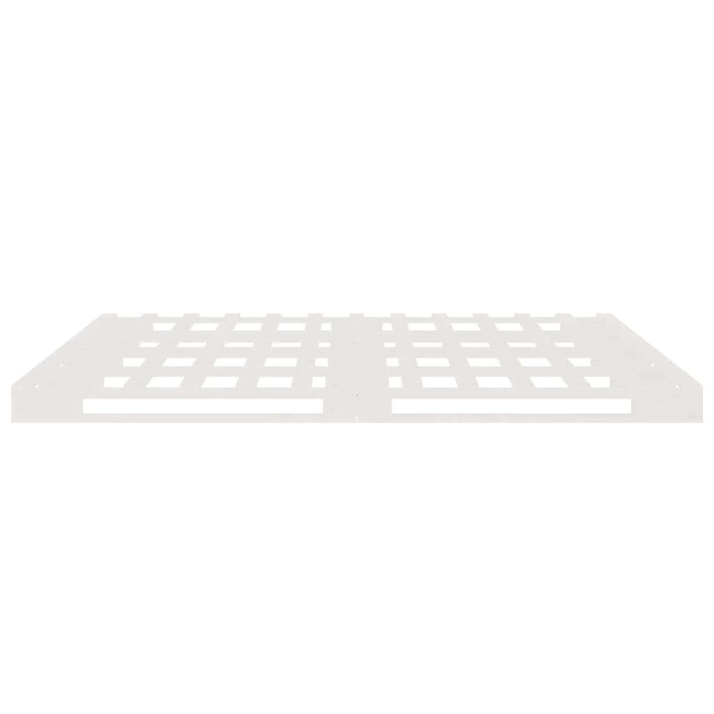 Palletbed massief grenenhout wit 140x200 cm is nu te koop bij PeponiXL, paradijselijk wonen!