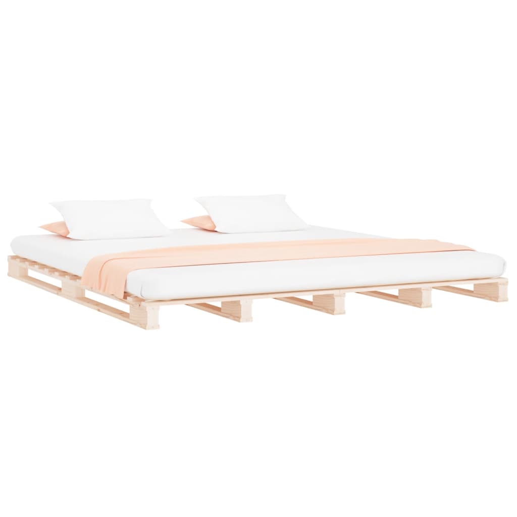 Palletbed massief grenenhout 160x200 cm is nu te koop bij PeponiXL, paradijselijk wonen!