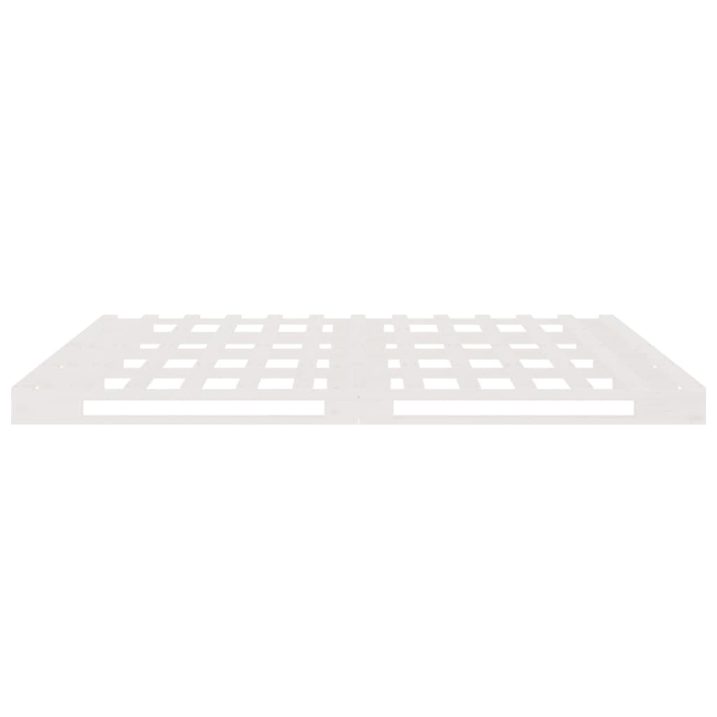 Palletbed massief grenenhout wit 160x200 cm is nu te koop bij PeponiXL, paradijselijk wonen!