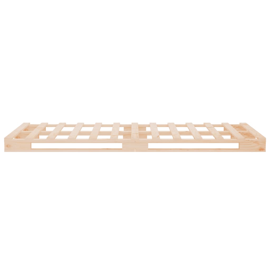 Palletbed massief grenenhout wit 75x190 cm is nu te koop bij PeponiXL, paradijselijk wonen!