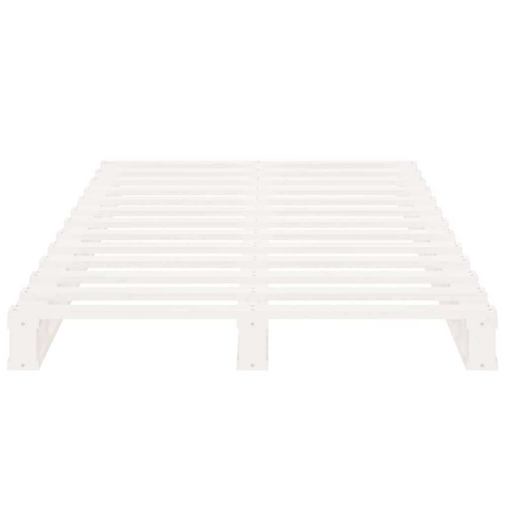 Palletbed massief grenenhout wit 75x190 cm is nu te koop bij PeponiXL, paradijselijk wonen!