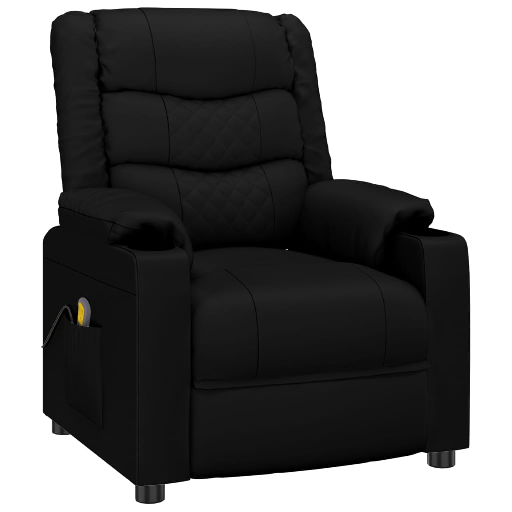 Massagestoel kunstleer zwart is nu te koop bij PeponiXL, paradijselijk wonen!