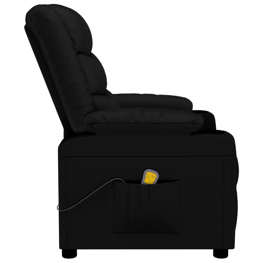 Massagestoel kunstleer zwart is nu te koop bij PeponiXL, paradijselijk wonen!