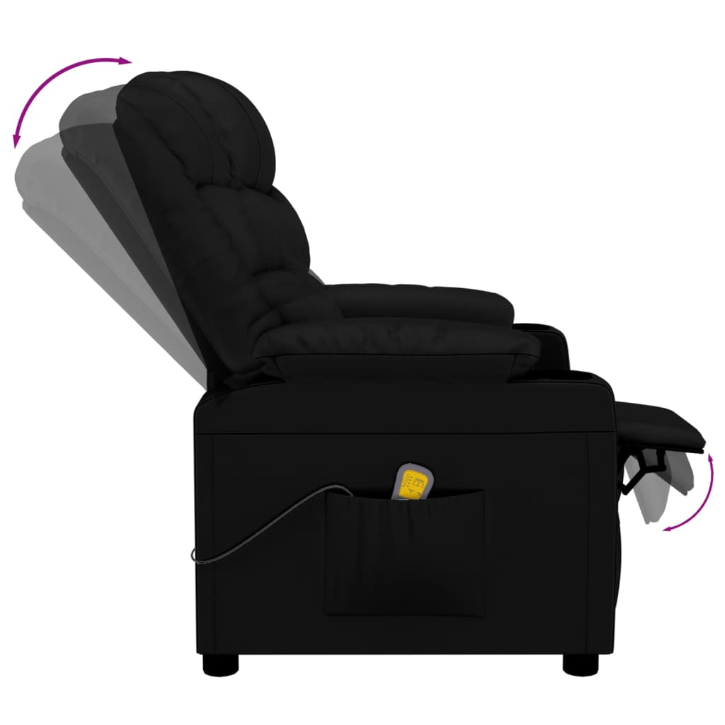Massagestoel kunstleer zwart is nu te koop bij PeponiXL, paradijselijk wonen!