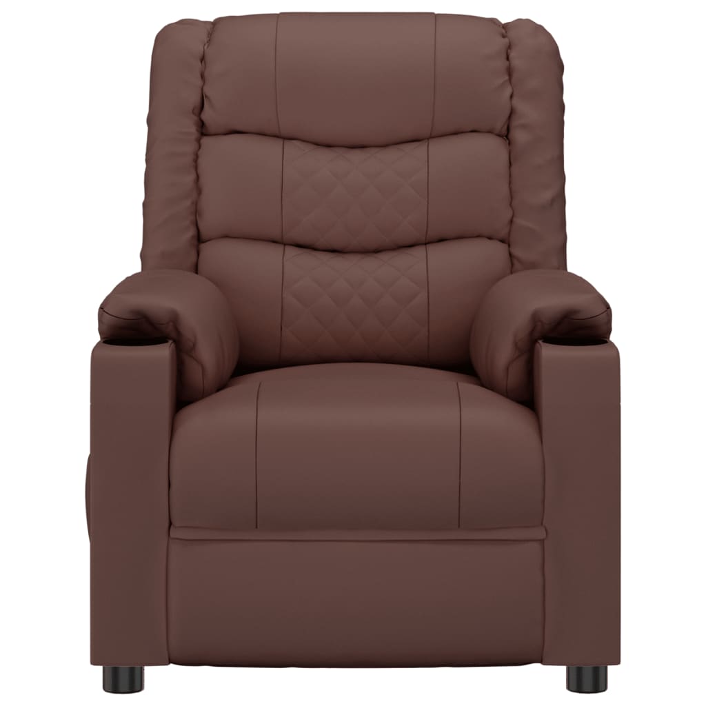 Massagestoel kunstleer bruin is nu te koop bij PeponiXL, paradijselijk wonen!