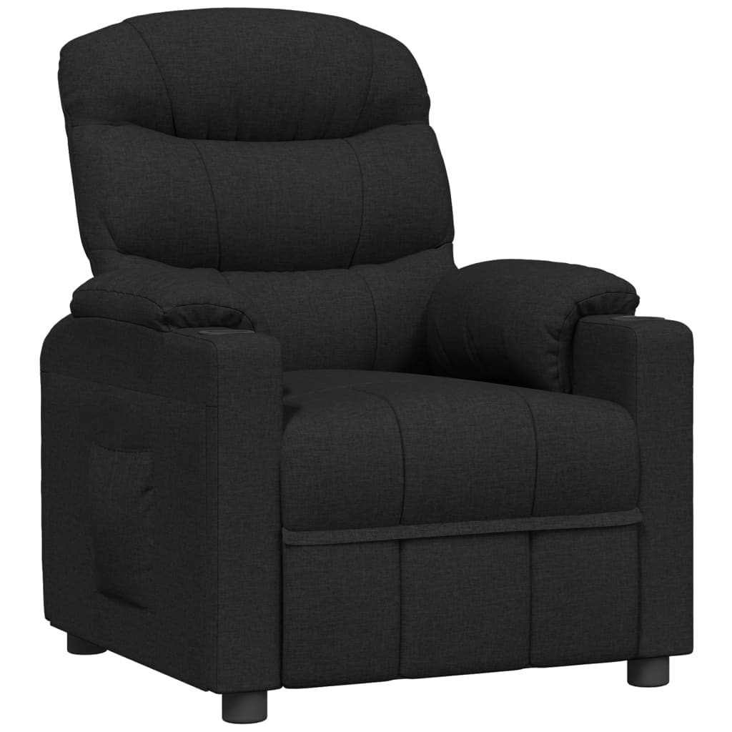 Fauteuil verstelbaar stof zwart is nu te koop bij PeponiXL, paradijselijk wonen!