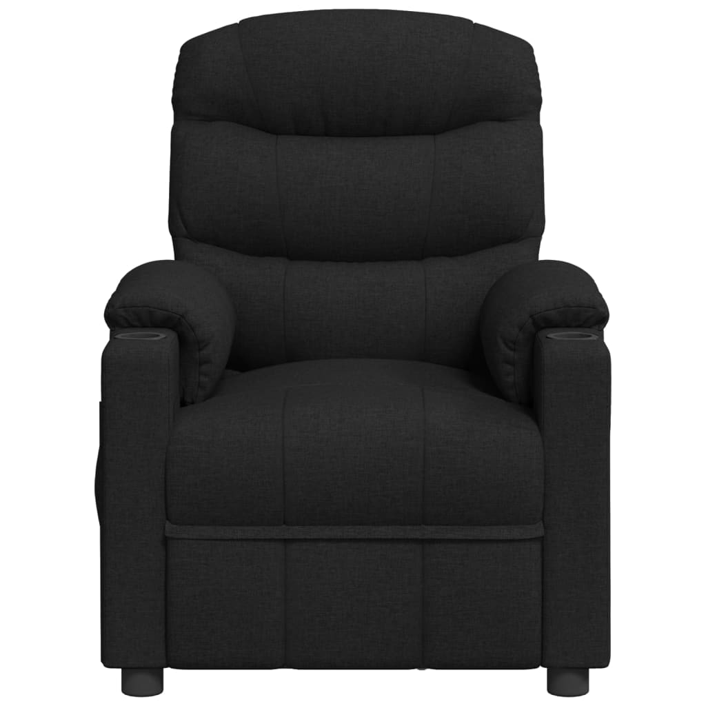 Fauteuil verstelbaar stof zwart is nu te koop bij PeponiXL, paradijselijk wonen!