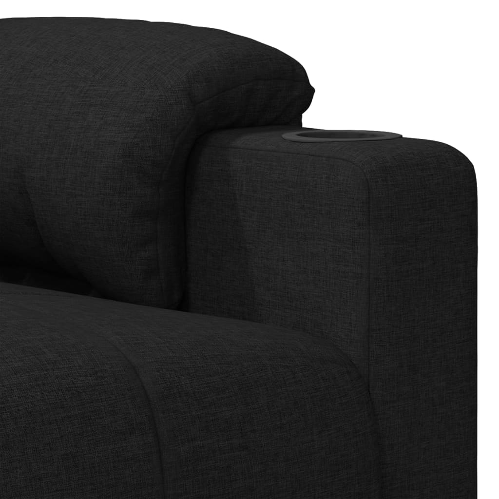 Fauteuil verstelbaar stof zwart is nu te koop bij PeponiXL, paradijselijk wonen!