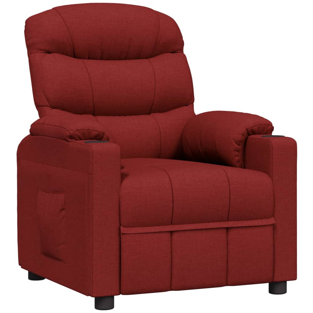 Fauteuil verstelbaar stof wijnrood is nu te koop bij PeponiXL, paradijselijk wonen!