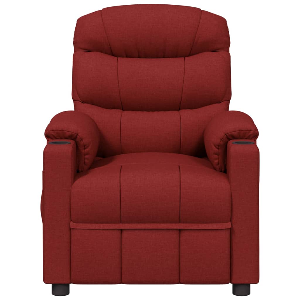 Fauteuil verstelbaar stof wijnrood is nu te koop bij PeponiXL, paradijselijk wonen!