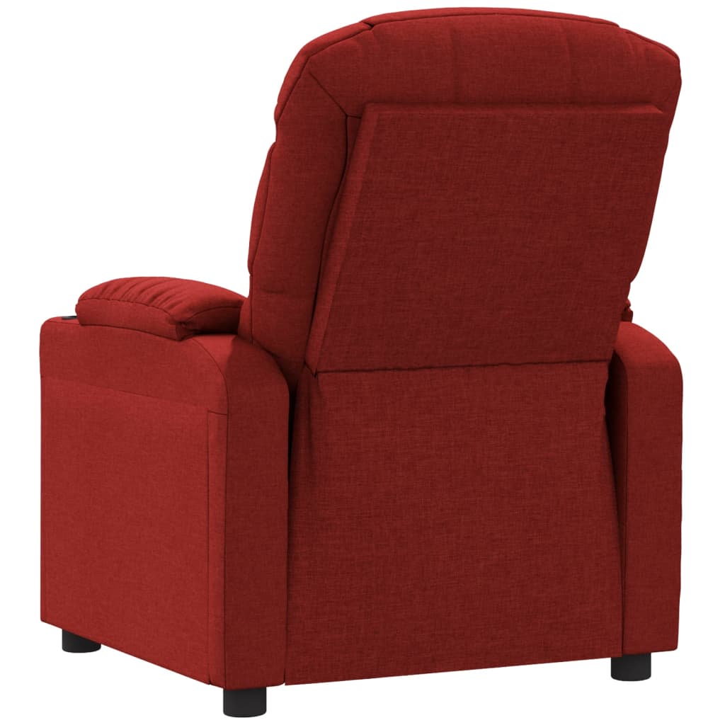 Fauteuil verstelbaar stof wijnrood is nu te koop bij PeponiXL, paradijselijk wonen!