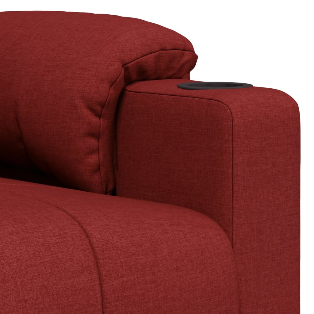Fauteuil verstelbaar stof wijnrood is nu te koop bij PeponiXL, paradijselijk wonen!