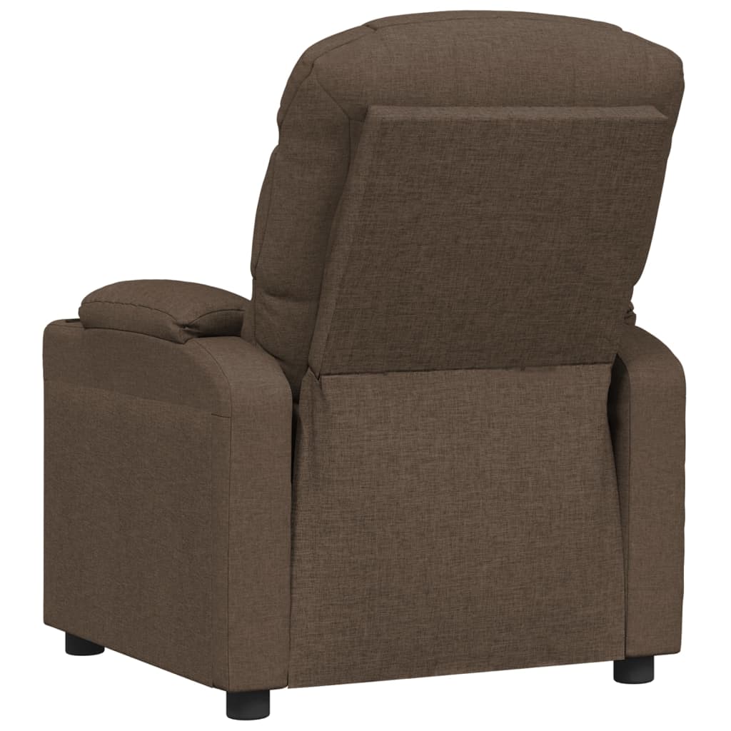 Fauteuil verstelbaar stof bruin is nu te koop bij PeponiXL, paradijselijk wonen!
