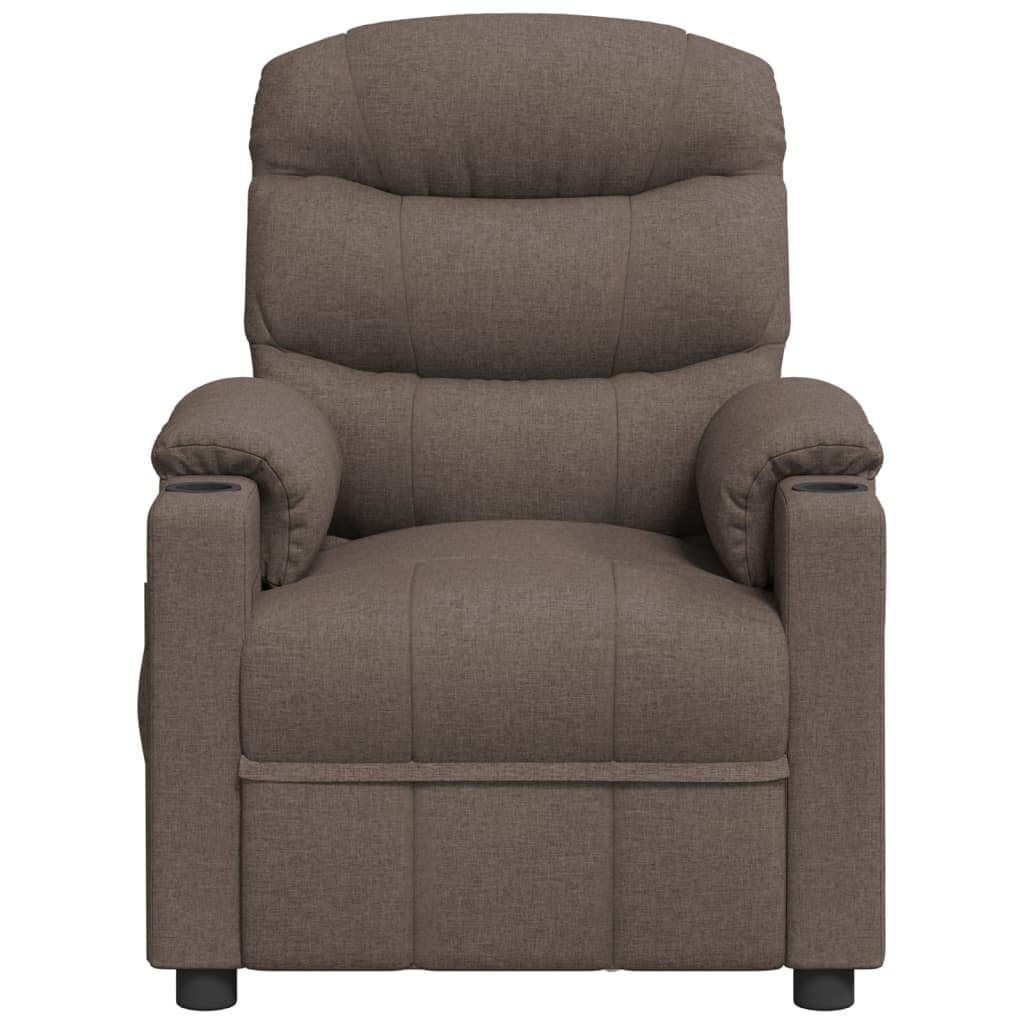 Fauteuil verstelbaar stof taupe is nu te koop bij PeponiXL, paradijselijk wonen!
