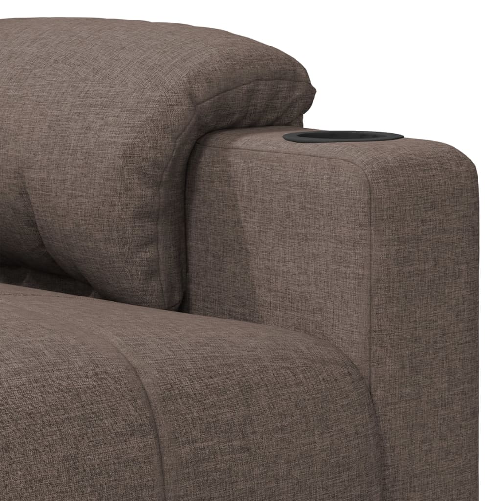 Fauteuil verstelbaar stof taupe is nu te koop bij PeponiXL, paradijselijk wonen!