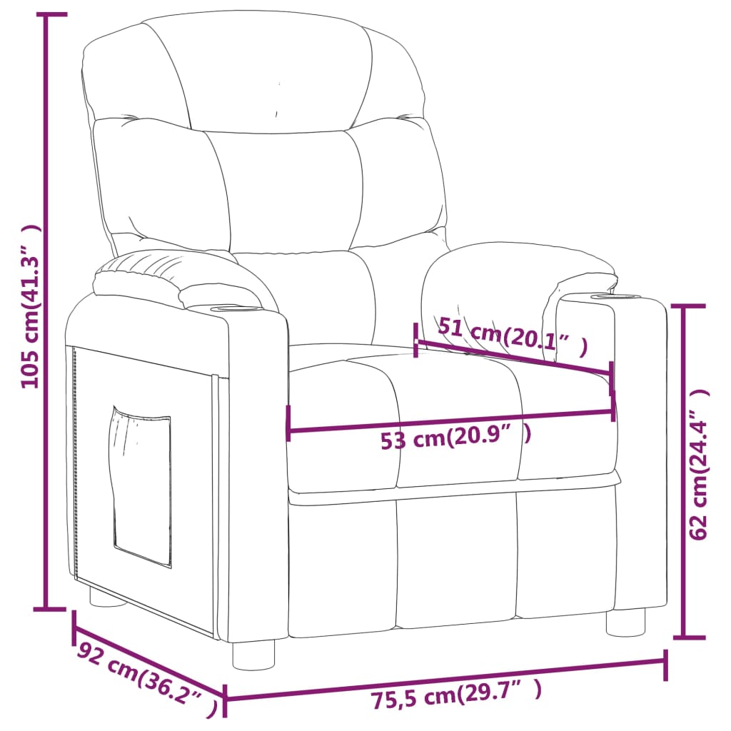 Fauteuil verstelbaar stof crèmekleurig is nu te koop bij PeponiXL, paradijselijk wonen!