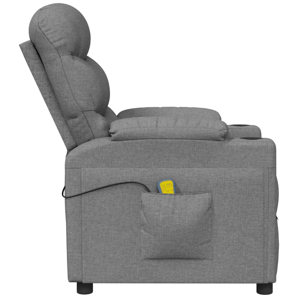 Massagestoel stof lichtgrijs is nu te koop bij PeponiXL, paradijselijk wonen!