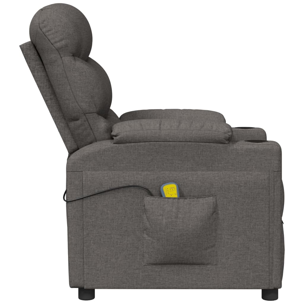 Massagestoel stof donkergrijs is nu te koop bij PeponiXL, paradijselijk wonen!
