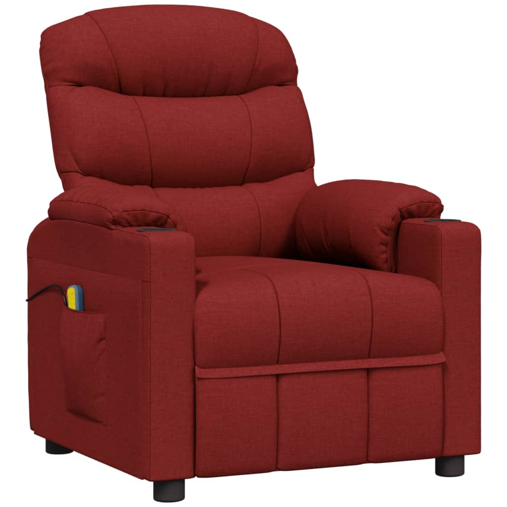 Massagestoel stof wijnrood is nu te koop bij PeponiXL, paradijselijk wonen!