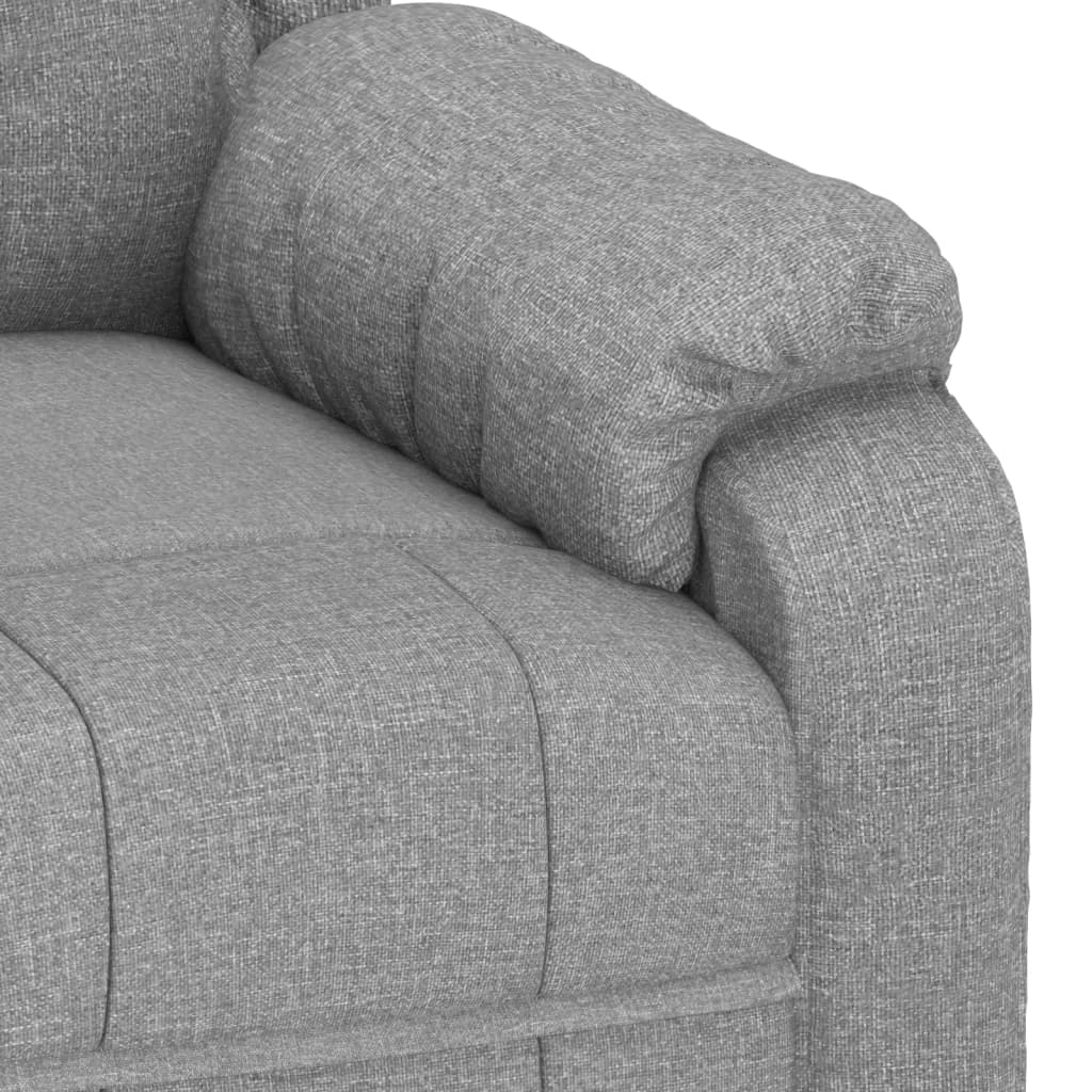 Fauteuil verstelbaar stof lichtgrijs is nu te koop bij PeponiXL, paradijselijk wonen!