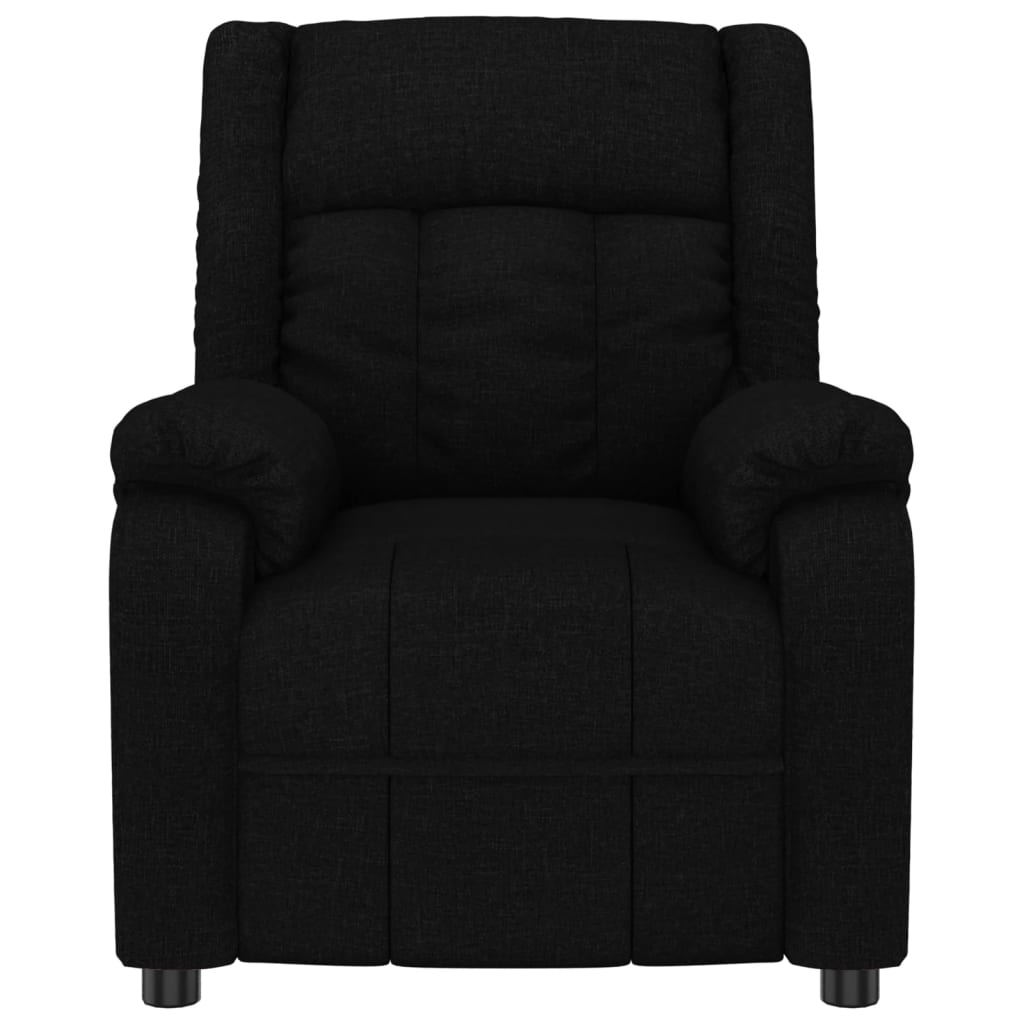 Fauteuil verstelbaar stof zwart is nu te koop bij PeponiXL, paradijselijk wonen!