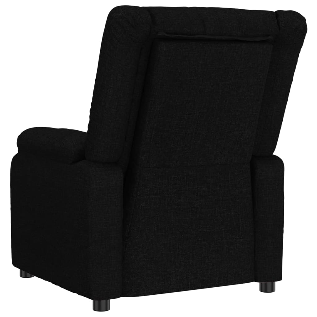 Fauteuil verstelbaar stof zwart is nu te koop bij PeponiXL, paradijselijk wonen!