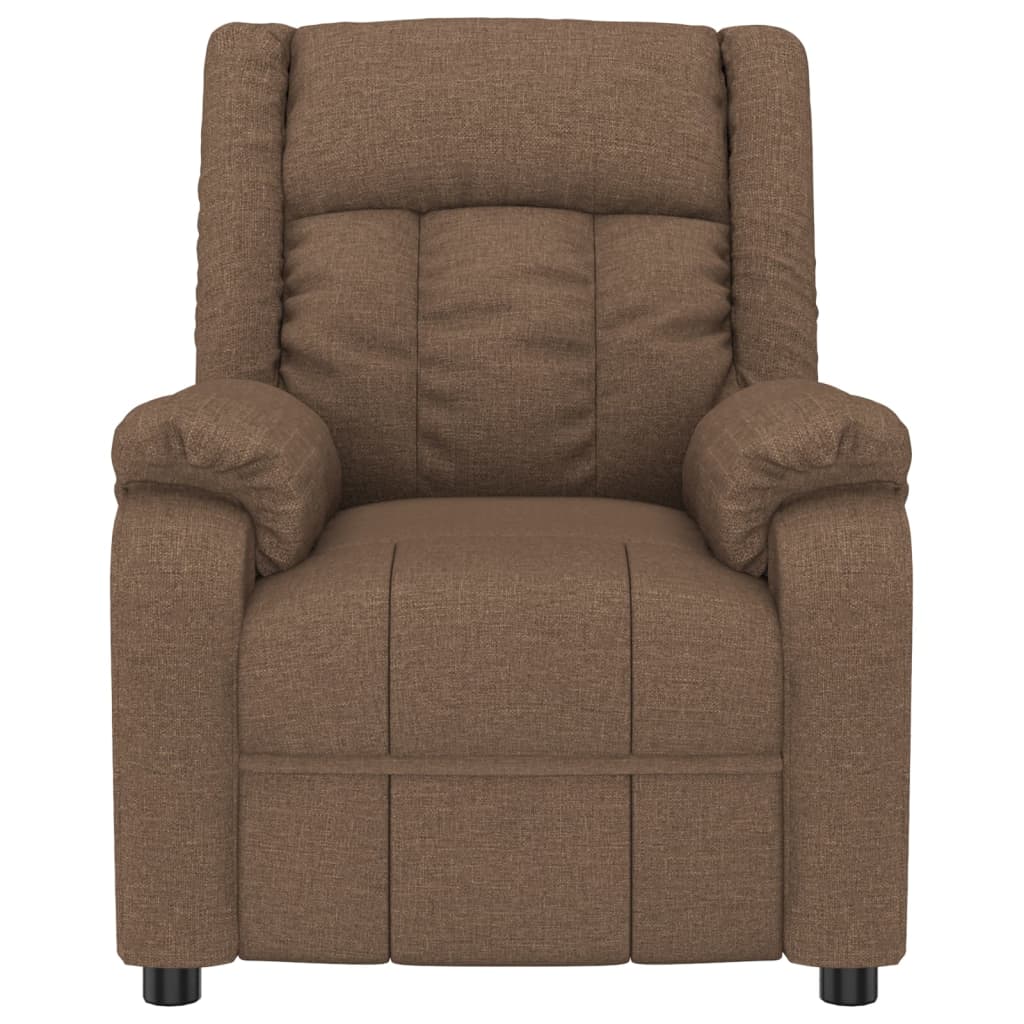 Fauteuil verstelbaar stof bruin is nu te koop bij PeponiXL, paradijselijk wonen!