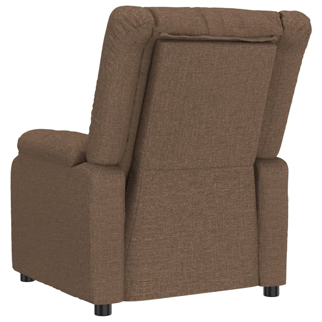 Fauteuil verstelbaar stof bruin is nu te koop bij PeponiXL, paradijselijk wonen!