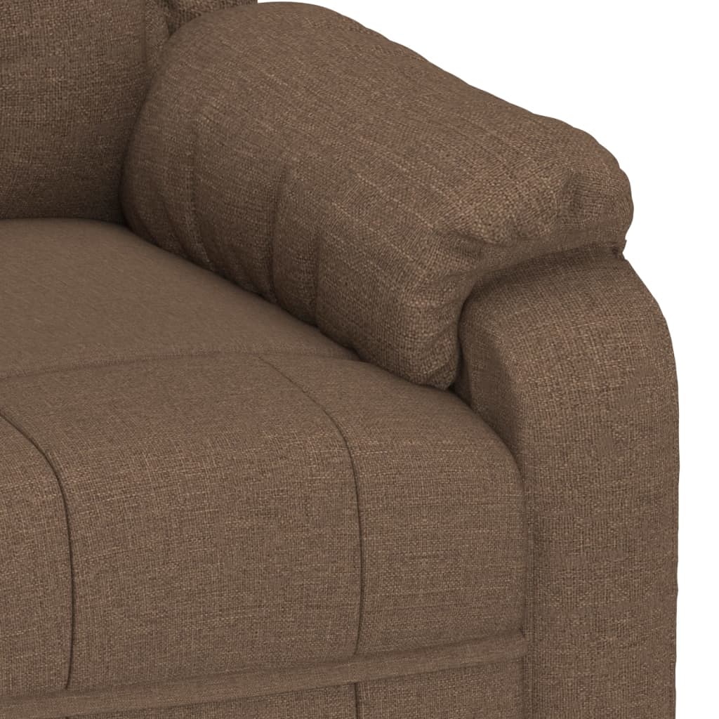 Fauteuil verstelbaar stof bruin is nu te koop bij PeponiXL, paradijselijk wonen!