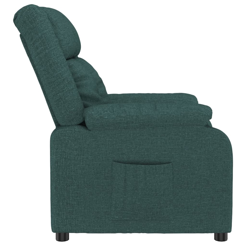 Fauteuil verstelbaar stof donkergroen is nu te koop bij PeponiXL, paradijselijk wonen!