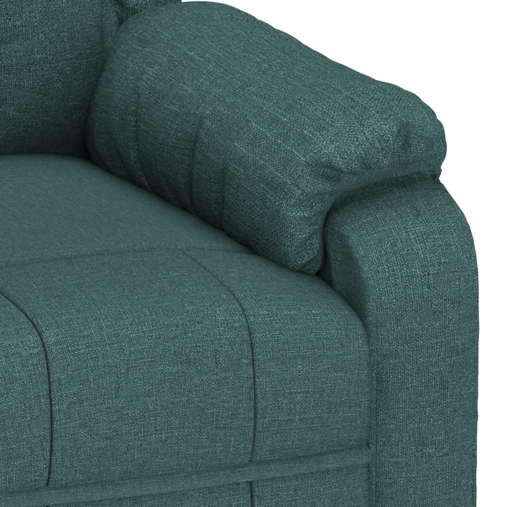 Fauteuil verstelbaar stof donkergroen is nu te koop bij PeponiXL, paradijselijk wonen!