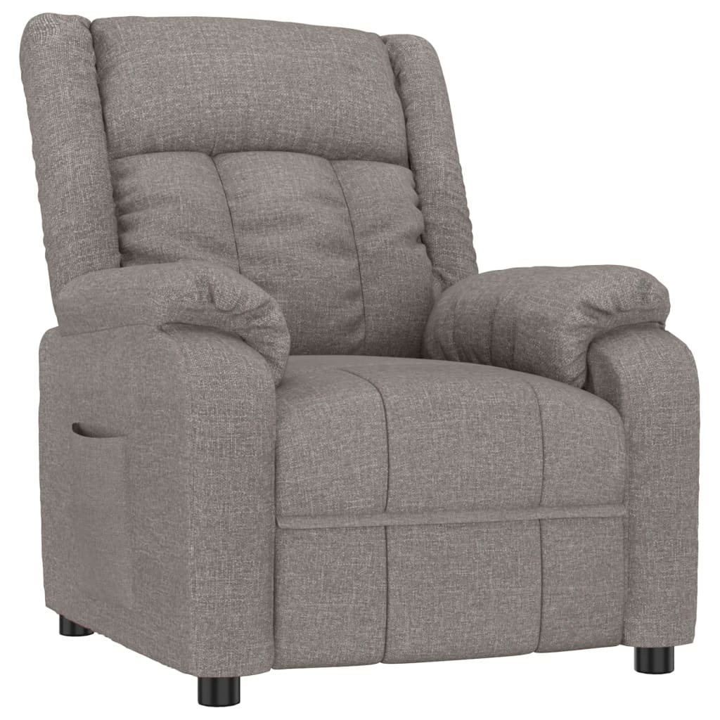 Fauteuil verstelbaar stof taupe is nu te koop bij PeponiXL, paradijselijk wonen!