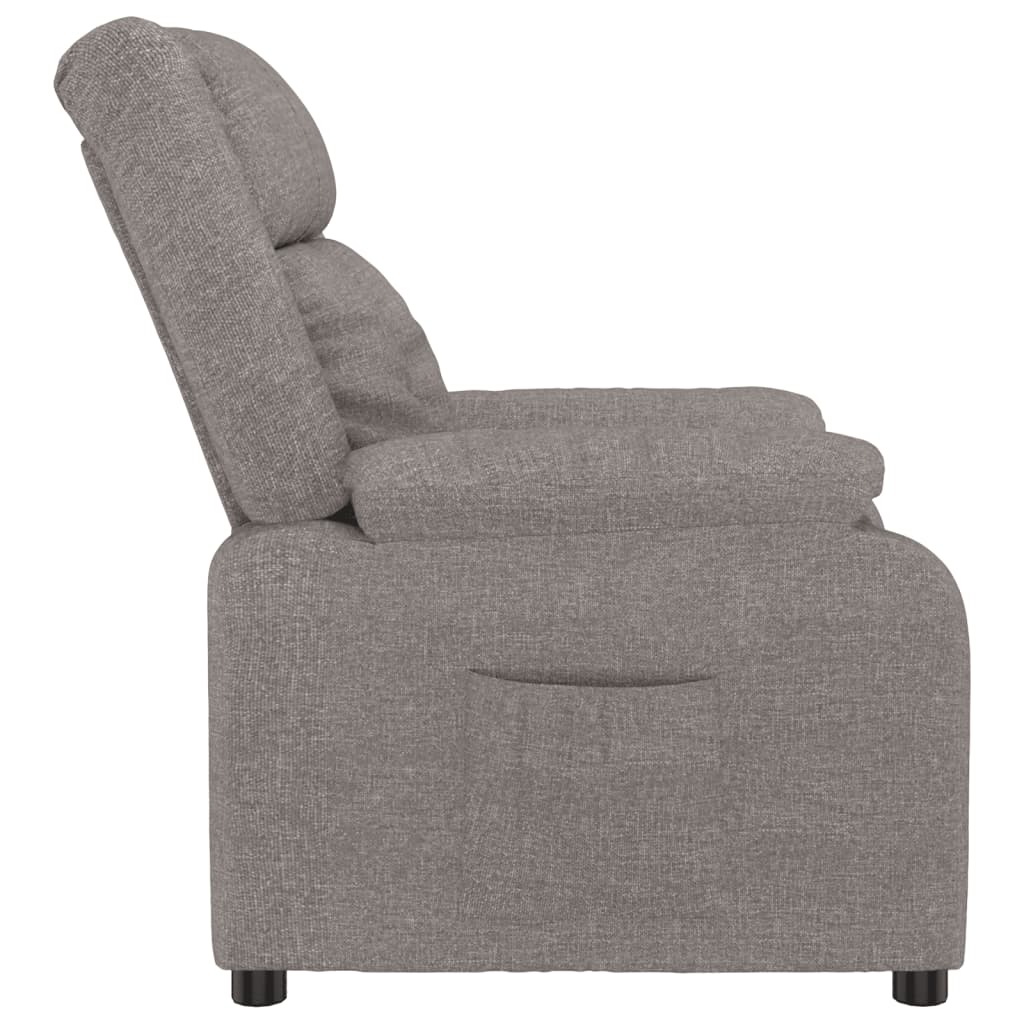 Fauteuil verstelbaar stof taupe is nu te koop bij PeponiXL, paradijselijk wonen!