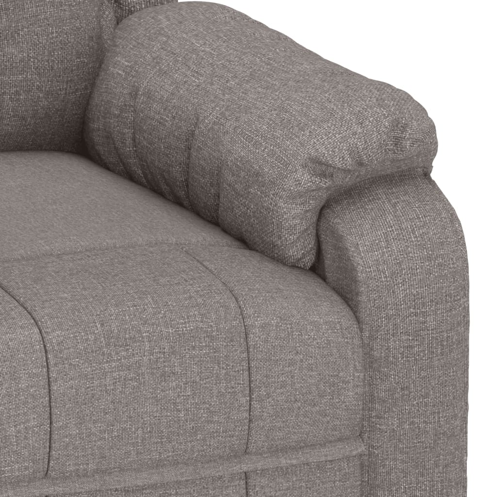 Fauteuil verstelbaar stof taupe is nu te koop bij PeponiXL, paradijselijk wonen!