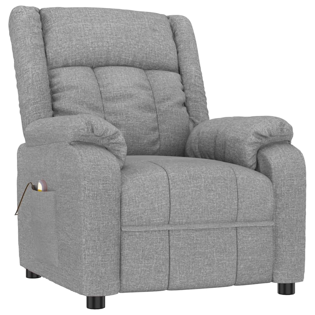Massagestoel stof lichtgrijs is nu te koop bij PeponiXL, paradijselijk wonen!