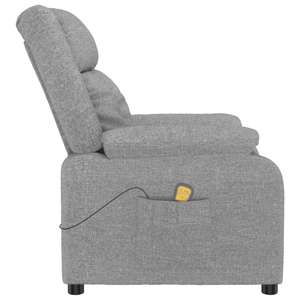 Massagestoel stof lichtgrijs is nu te koop bij PeponiXL, paradijselijk wonen!
