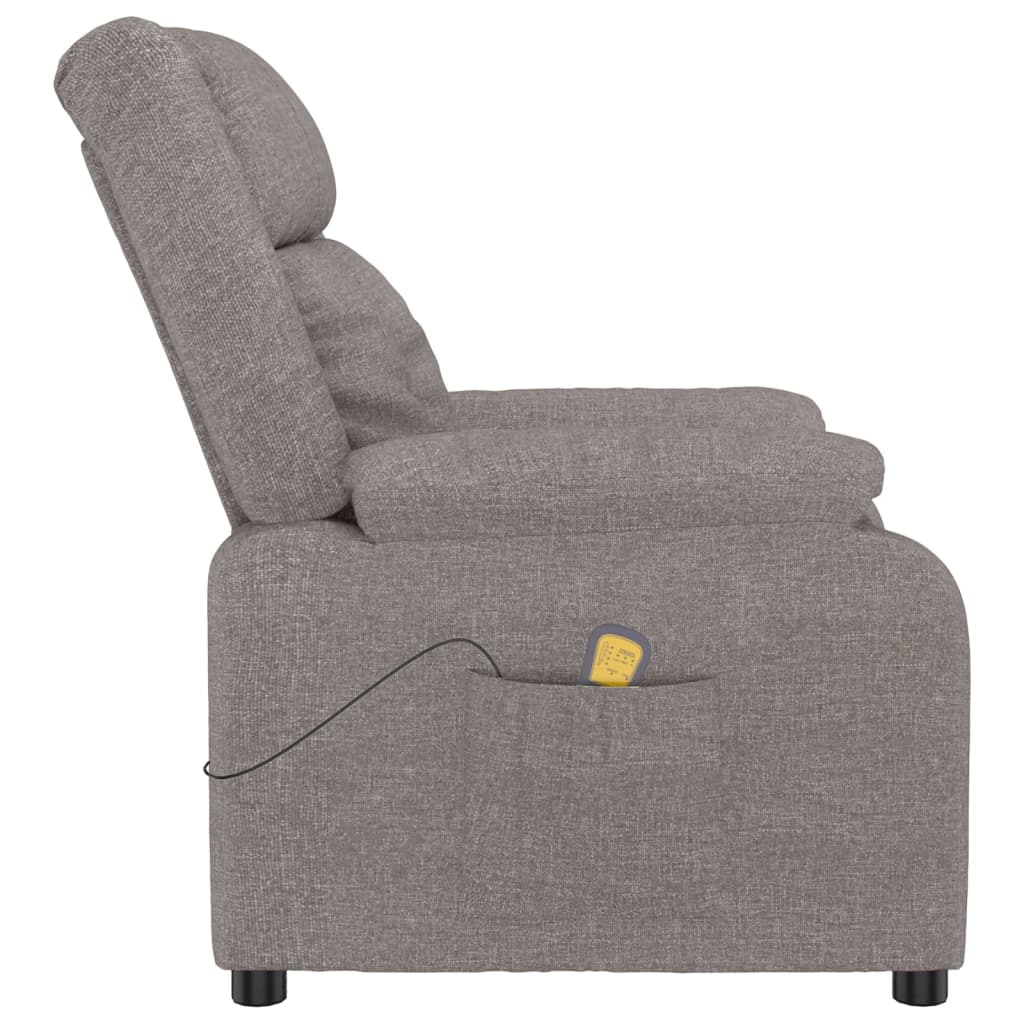 Massagestoel stof taupe is nu te koop bij PeponiXL, paradijselijk wonen!