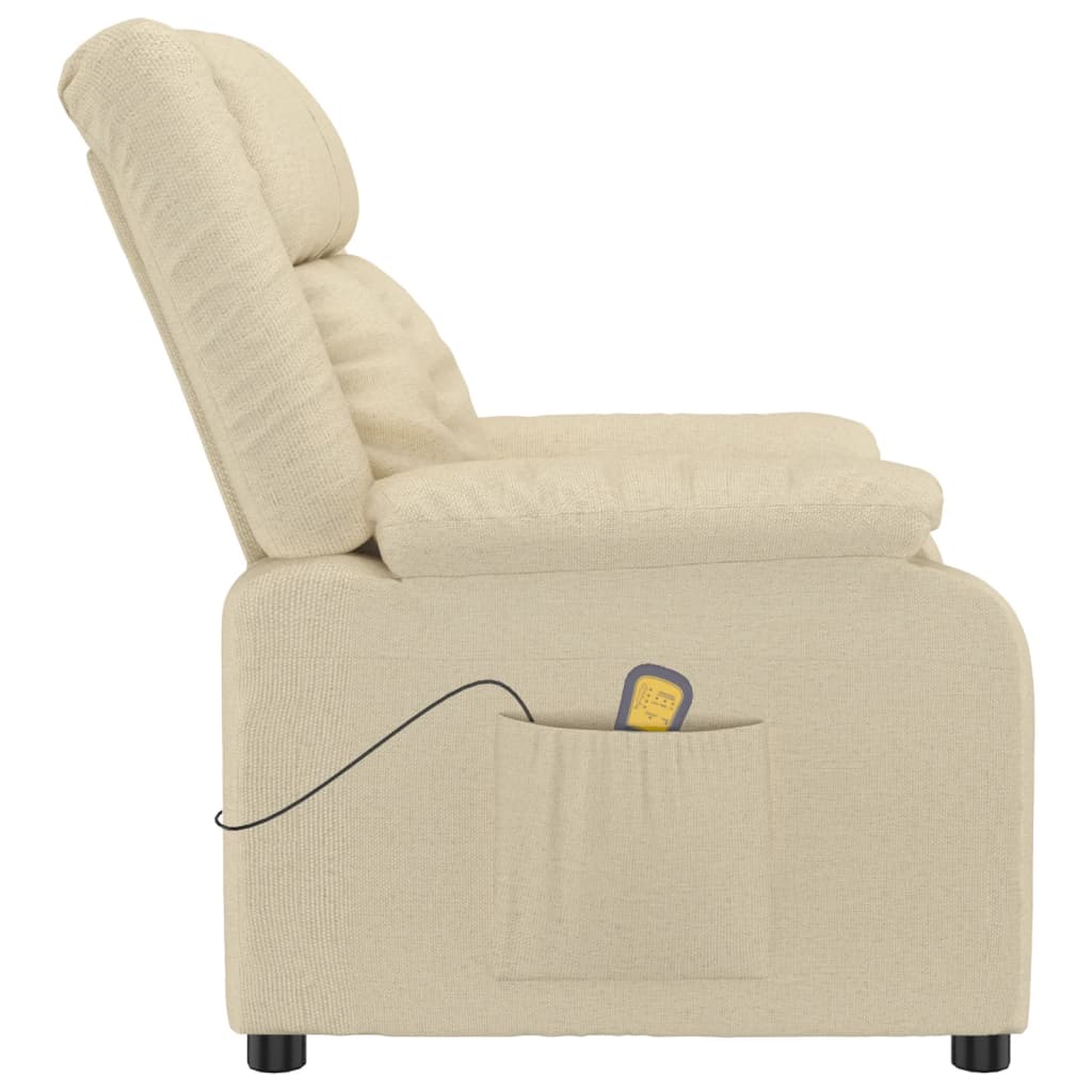 Massagestoel stof crèmekleurig is nu te koop bij PeponiXL, paradijselijk wonen!