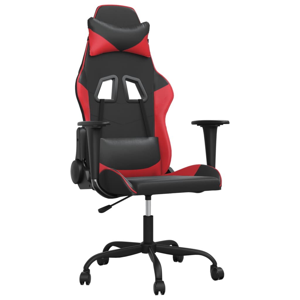 Massage gamestoel kunstleer zwart en rood is nu te koop bij PeponiXL, paradijselijk wonen!