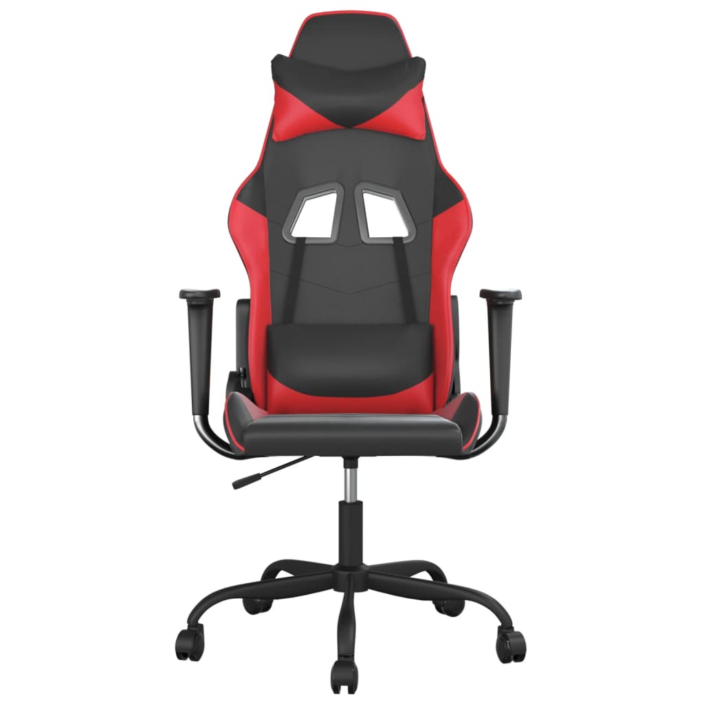 Massage gamestoel kunstleer zwart en rood is nu te koop bij PeponiXL, paradijselijk wonen!