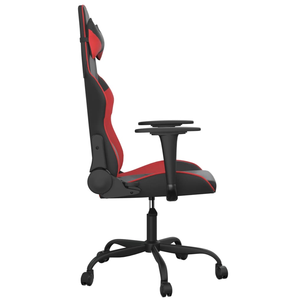 Massage gamestoel kunstleer zwart en rood is nu te koop bij PeponiXL, paradijselijk wonen!