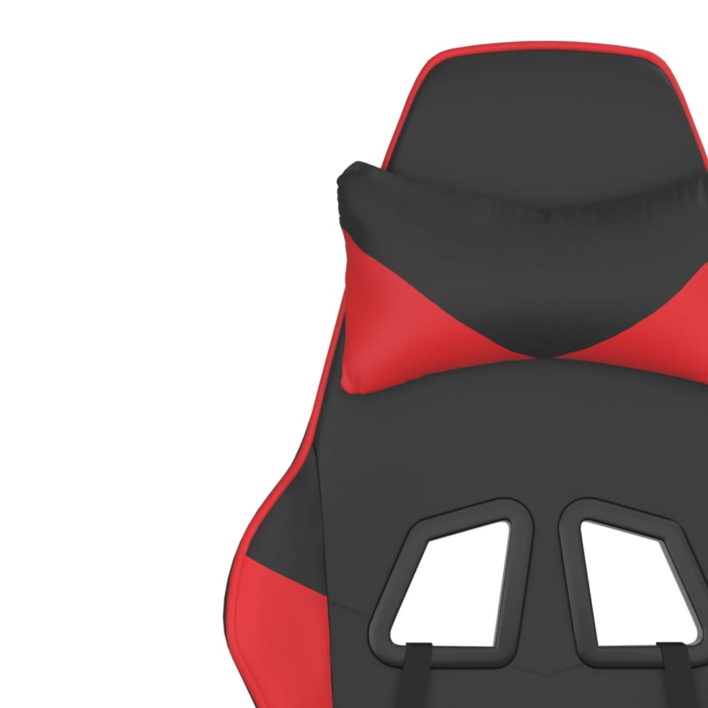 Massage gamestoel kunstleer zwart en rood is nu te koop bij PeponiXL, paradijselijk wonen!