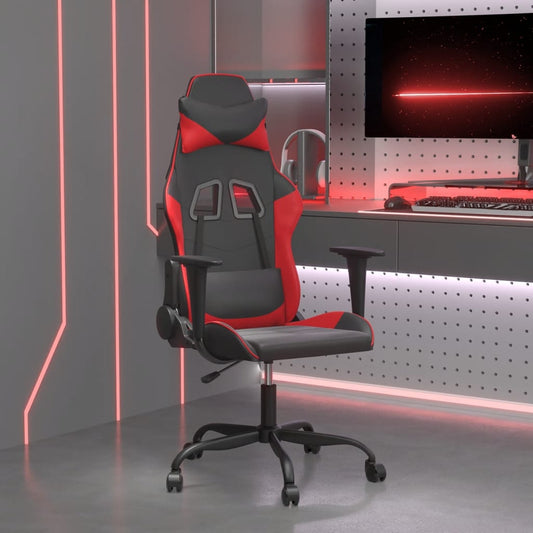 Massage gamestoel kunstleer zwart en rood is nu te koop bij PeponiXL, paradijselijk wonen!