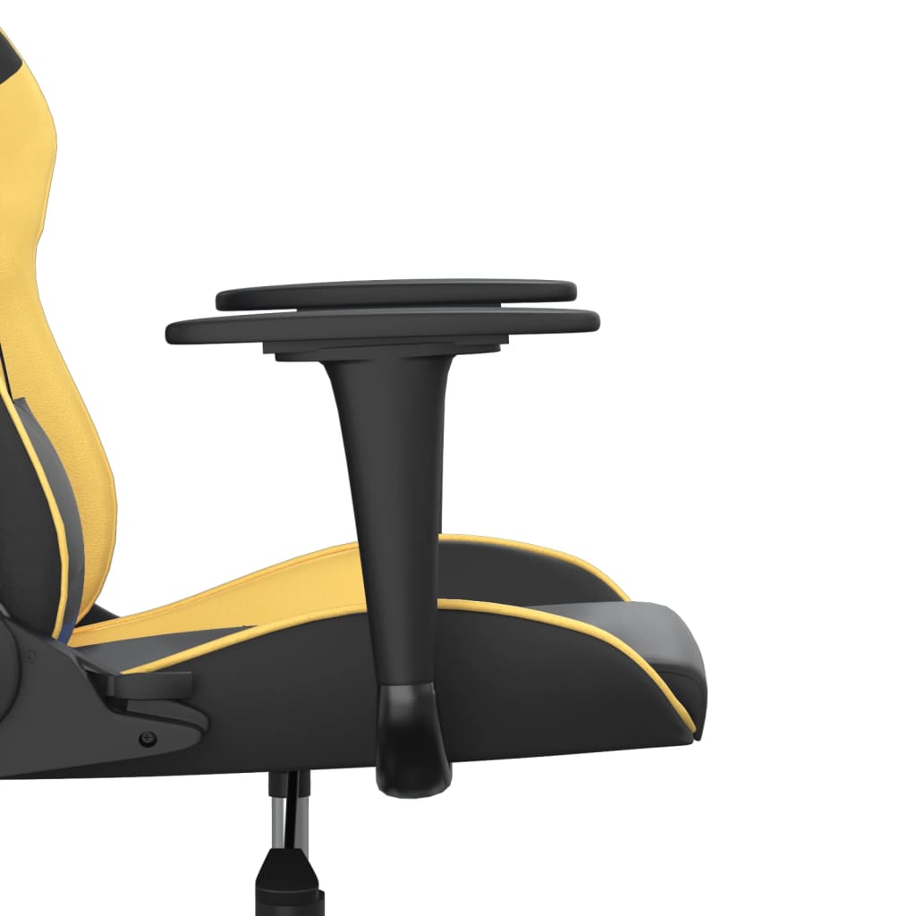 Massage gamestoel kunstleer zwart en goudkleurig is nu te koop bij PeponiXL, paradijselijk wonen!