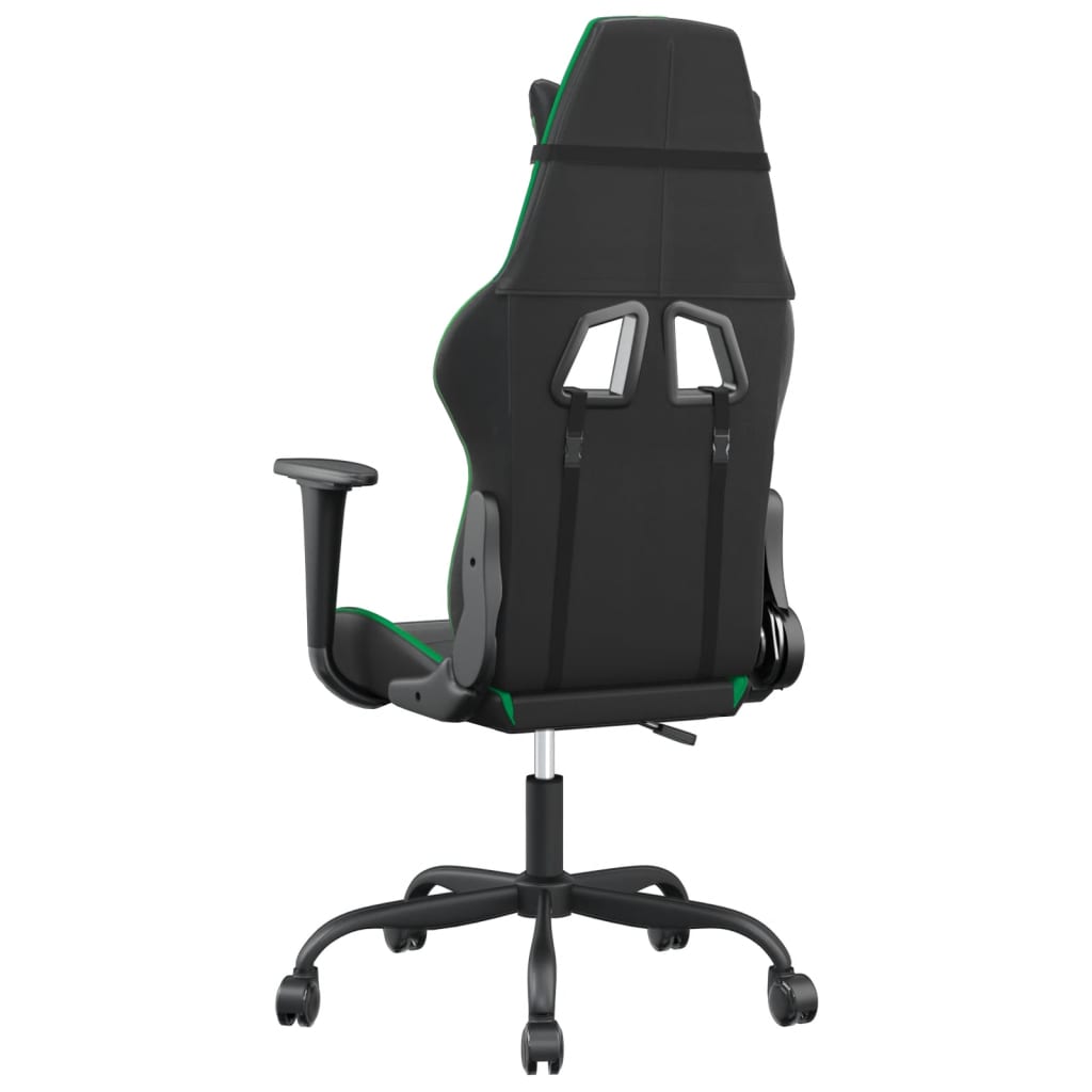 Massage gamestoel kunstleer zwart en groen is nu te koop bij PeponiXL, paradijselijk wonen!